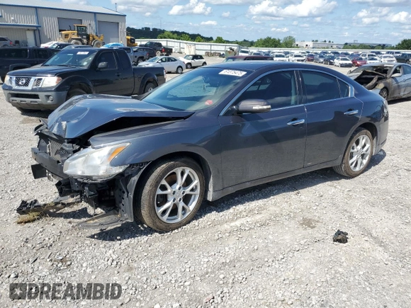 2013 Nissan Maxima SV with VIN 1N4AA5AP9DC834028, listed as a Copart auction lot 61375475 with 127,745 mi miles and Salvage title. Bid and sale history available at DreamBid. Image 1.