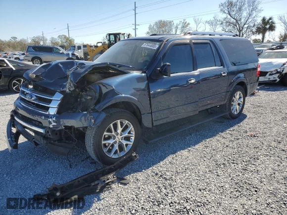 2016 Ford Expedition Max Limited с VIN 1FMJK1KT4GEF02966, выставлен на аукционе Copart как лот 87644885 с пробегом 117 220 миль миль и Списание • Salvage title. История ставок и продаж доступна на DreamBid. Изображение 1.