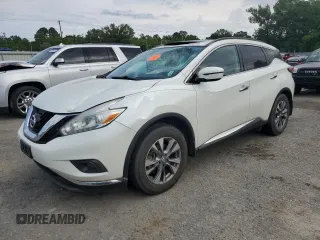 2016 Nissan Murano SV z VIN 5N1AZ2MG9GN144930, wystawiony jako Copart lot #55455845 z przebiegiem 74 050 mil mil oraz Szkoda całkowita • Salvage title. Historia ofert i sprzedaży dostępna na DreamBid. Obrazek 1.
