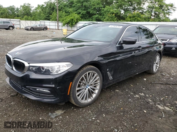 2018 BMW 5 Series 530e xDrive with VIN WBAJB1C55JB374313, listed as a Copart auction lot 62969295 with 70,596 mi miles and Clean title. Bid and sale history available at DreamBid. Image 1.