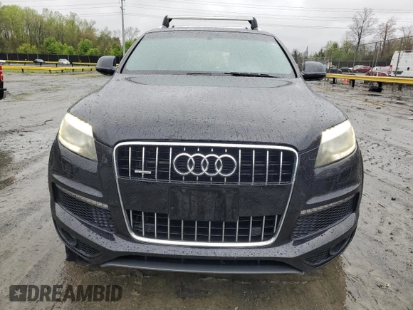 2012 Audi Q7 S line with VIN WA1AGAFE1CD001173, listed as a Copart auction lot 52113295 with 146,972 mi miles and Salvage title. Bid and sale history available at DreamBid. Image 5.