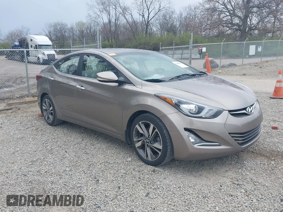 2015 Hyundai Elantra SE z VIN 5NPDH4AE5FH570745, wystawiony jako IAAI lot #42000971 z przebiegiem 136 636 mil mil oraz . Historia ofert i sprzedaży dostępna na DreamBid. Obrazek 1.
