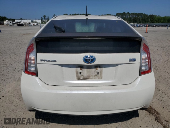 2012 Toyota Prius One with VIN JTDKN3DU2C5417524, listed as a Copart auction lot 55421895 with 253,134 mi miles and Clean Title. Bid and sale history available at DreamBid. Image 6.