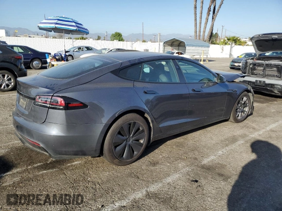2023 Tesla Model S с VIN 5YJSA1E55PF522232, выставлен на аукционе Copart как лот 47735815 с пробегом Не указан миль и Списание • Salvage title. История ставок и продаж доступна на DreamBid. Изображение 3.