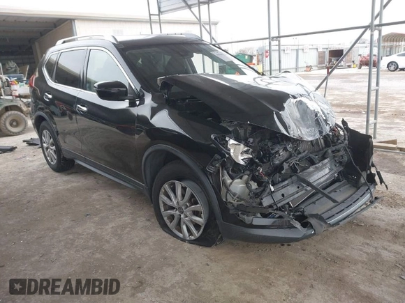 2019 Nissan Rogue SV with VIN KNMAT2MT6KP545528, listed as a IAAI auction lot 41646336 with 43,527 mi miles. Bid and sale history available at carsss.com. Image 1.