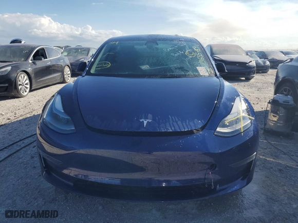 2023 Tesla Model 3 with VIN 5YJ3E1EA9PF398357, listed as a Copart auction lot 73635484 with 0 mi miles and Non Repairable. Bid and sale history available at carsss.com. Image 5.