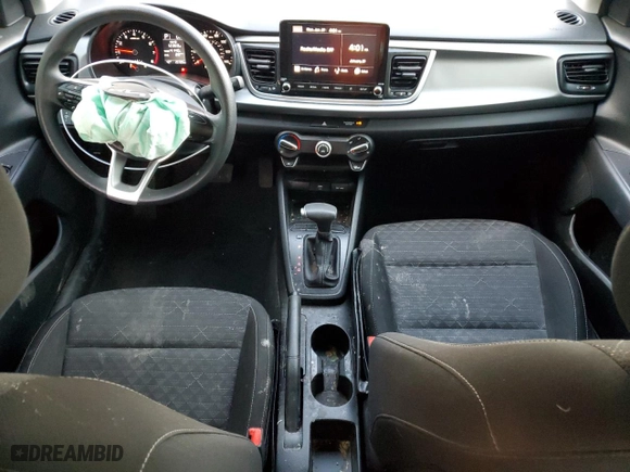 2023 Kia Rio LX with VIN 3KPA24AD5PE605091, listed as a Copart auction lot 42724345 with 25729 miles and Salvage Title. Bid and sale history available at carsss.com. Image 8.