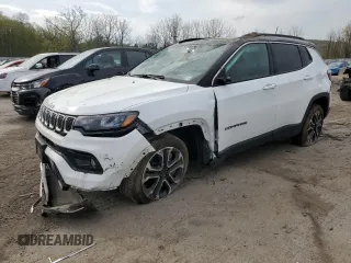 2023 Jeep Compass Limited с VIN 3C4NJDCN6PT573001, выставлен на аукционе Copart как лот 54737785 с пробегом 13 932 миль миль и Списание • Salvage title. История ставок и продаж доступна на DreamBid. Изображение 1.