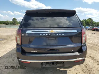 2022 Chevrolet Suburban LT z VIN 1GNSKCKT1NR288858, wystawiony jako Copart lot #56998095 z przebiegiem 96 859 mil mil oraz Szkoda całkowita • Salvage title. Historia ofert i sprzedaży dostępna na DreamBid. Obrazek 6.