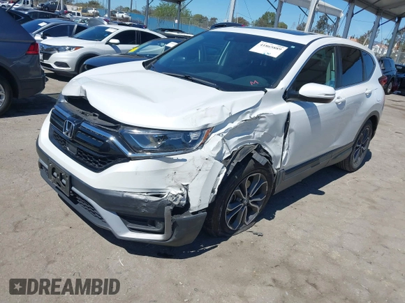 2020 Honda CR-V EX with VIN 2HKRW1H54LH422078, listed as a IAAI auction lot 41865889 with 34,513 mi miles and . Bid and sale history available at carsss.com. Image 17.