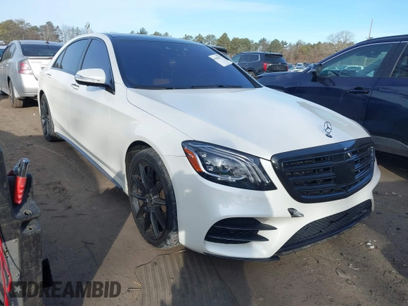 2018 Mercedes-Benz S 560 with VIN WDDUG8DB1JA418379, listed as a IAAI auction lot 41604377 with 71,993 mi miles and . Bid and sale history available at carsss.com. Image 1.