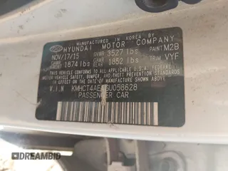 2016 Hyundai Accent SE z VIN KMHCT4AE9GU058628, wystawiony jako IAAI lot #41794870 z przebiegiem 111 970 mil mil oraz . Historia ofert i sprzedaży dostępna na DreamBid. Obrazek 9.