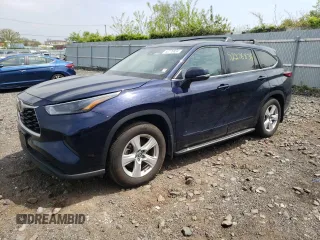 2022 Toyota Highlander L z VIN 5TDCZRBH0NS582664, wystawiony jako Copart lot #52276834 z przebiegiem 23 648 mil mil oraz Szkoda całkowita • Salvage title. Historia ofert i sprzedaży dostępna na DreamBid. Obrazek 1.