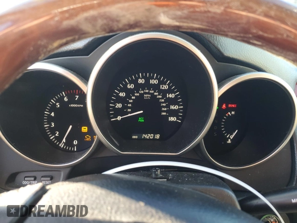 2007 Lexus SC 430 with VIN JTHFN45Y179014155, listed as a Copart auction lot 42896105 with 142,018 mi miles and Salvage Title. Bid and sale history available at DreamBid. Image 9.