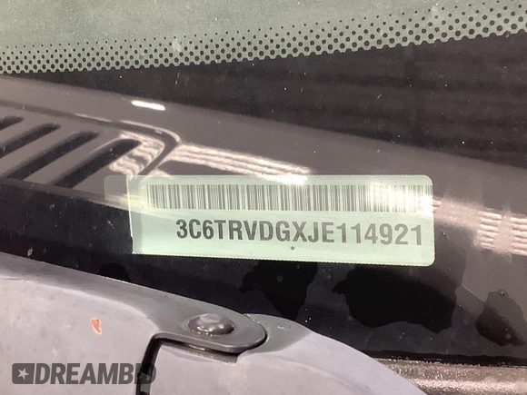 2018 Ram ProMaster Cargo with VIN 3C6TRVDGXJE114921, listed as a IAAI auction lot 42154849 with 245,666 mi miles and . Bid and sale history available at DreamBid. Image 1.