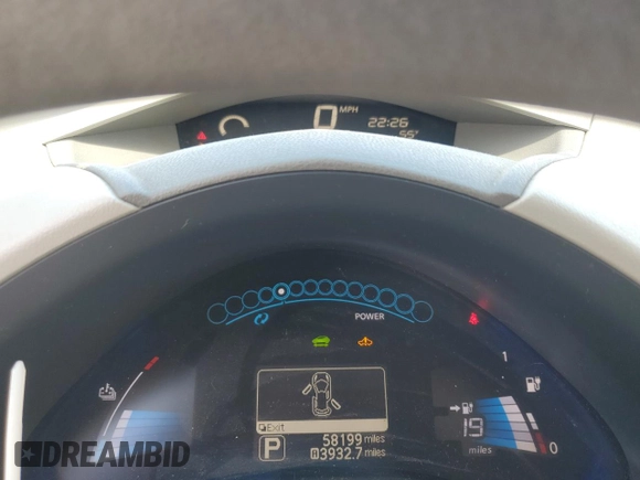 2011 Nissan LEAF SL-e z VIN JN1AZ0CP0BT002015, wystawiony jako Copart lot #58096855 z przebiegiem 58 199 mil mil oraz Czysty tytuł • Clean title. Historia ofert i sprzedaży dostępna na DreamBid. Obrazek 9.