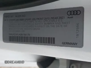 2016 Audi S6 Prestige with VIN WAUH2AFC4GN188178, listed as a Copart auction lot 76672694 with 0 mi miles and Salvage Title. Bid and sale history available at carsss.com. Image 13.