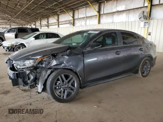 2021 Kia Forte GT-Line with VIN 3KPF34AD9ME290696, listed as a Copart auction lot 49180685 with 55,136 mi miles and Salvage Title. Bid and sale history available at carsss.com. Image 1.