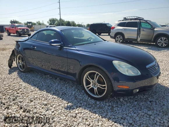 2004 Lexus SC 430 z VIN JTHFN48Y040056666, wystawiony jako Copart lot #55772965 z przebiegiem 128 381 mil mil oraz Szkoda całkowita • Salvage title. Historia ofert i sprzedaży dostępna na DreamBid. Obrazek 4.