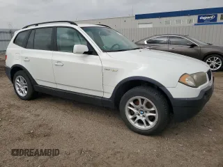 2004 BMW X3 2.5i with VIN WBXPA73424WB24749, listed as a Copart auction lot 54554075 with 166,954 mi miles and Clean Title. Bid and sale history available at DreamBid. Image 4.
