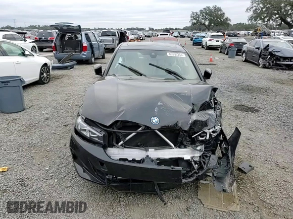 2023 BMW 3 Series 330e with VIN 3MW39FF04P8D47776, listed as a Copart auction lot 85390244 with 0 mi miles and Non Repairable. Bid and sale history available at carsss.com. Image 10.