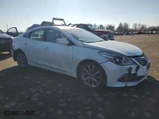 2015 Hyundai Azera with VIN KMHFG4JG7FA442796, listed as a Copart auction lot 45759345 with 129,040 mi miles and Salvage Title. Bid and sale history available at carsss.com. Image 4.