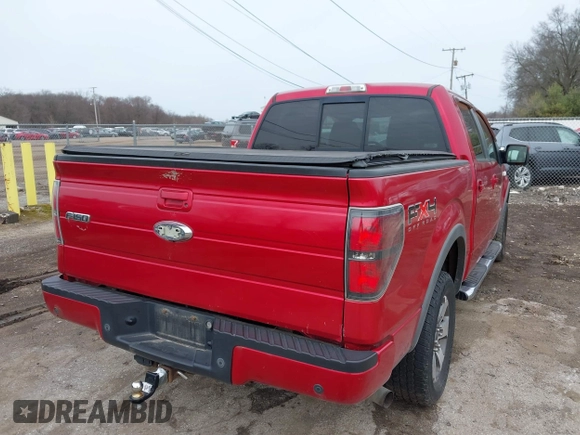 2011 Ford F-150 XLT with VIN 1FTFW1ET6BFD33921, listed as a IAAI auction lot 41821721 with 142,576 mi miles. Bid and sale history available at carsss.com. Image 4.