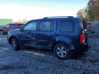 2011 Honda Pilot EX-L with VIN 5FNYF4H53BB019834, listed as a Copart auction lot 75814274 with 204,950 mi miles and Salvage Title. Bid and sale history available at carsss.com. Image 2.
