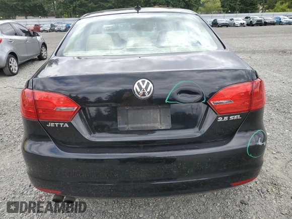 2011 Volkswagen Jetta SEL with VIN 3VWLZ7AJ1BM304504, listed as a Copart auction lot 60991215 with 189,148 mi miles and Salvage title. Bid and sale history available at DreamBid. Image 6.