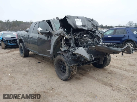 2019 Ram 2500 Laramie with VIN 3C6UR5NL9KG588980, listed as a IAAI auction lot 41299311 with 1 mi miles. Bid and sale history available at carsss.com. Image 1.