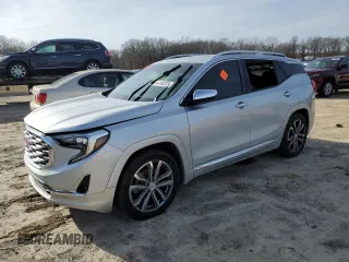 2018 GMC Terrain Denali with VIN 3GKALSEX2JL313881, listed as a Copart auction lot 44183325 with Not Provided miles and Salvage Title. Bid and sale history available at carsss.com. Image 1.