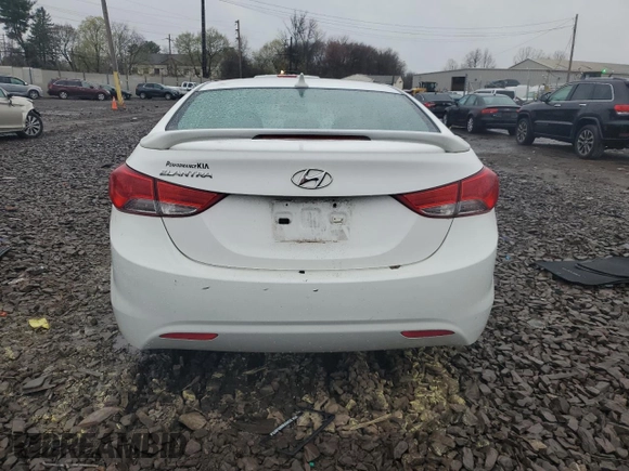 2013 Hyundai Elantra GLS z VIN 5NPDH4AE1DH424095, wystawiony jako Copart lot #52617945 z przebiegiem Nie podano mil oraz Szkody całkowita. Historia ofert i sprzedaży dostępna na DreamBid. Obrazek 6.