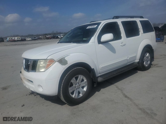 2005 Nissan Pathfinder LE with VIN 5N1AR18U15C713109, listed as a Copart auction lot 49290565 with 220,778 mi miles and Clean Title. Bid and sale history available at carsss.com. Image 1.