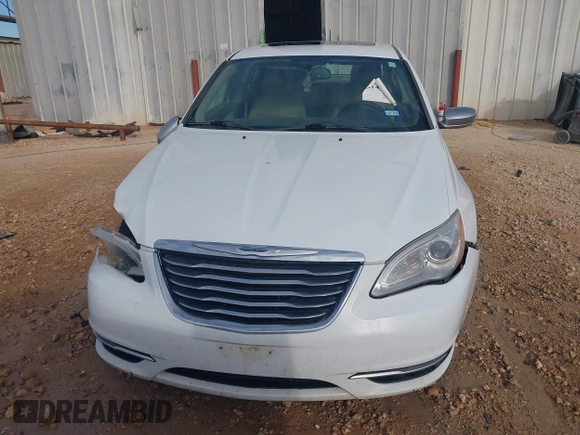 2012 Chrysler 200 Limited with VIN 1C3CCBCGXCN205796, listed as a IAAI auction lot 41482975 with 230,178 mi miles. Bid and sale history available at carsss.com. Image 12.