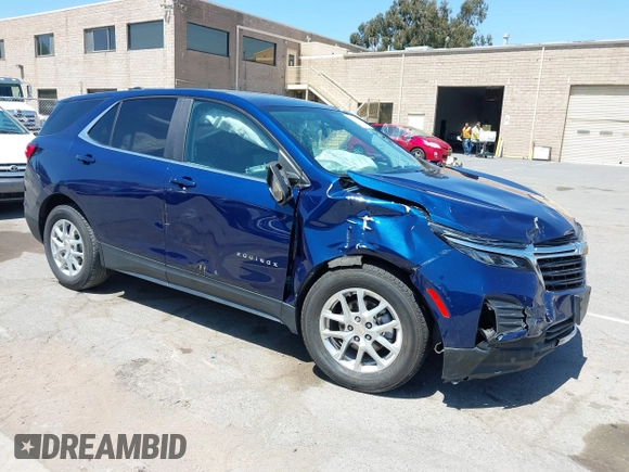 2022 Chevrolet Equinox LT z VIN 3GNAXKEV7NL175394, wystawiony jako IAAI lot #42350786 z przebiegiem 80 280 mil mil oraz . Historia ofert i sprzedaży dostępna na DreamBid. Obrazek 1.