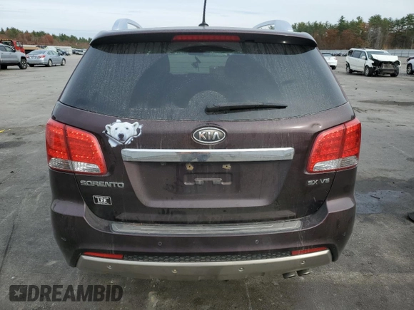 2012 Kia Sorento SX with VIN 5XYKWDA25CG192917, listed as a Copart auction lot 78385644 with 128,646 mi miles and Salvage Title. Bid and sale history available at carsss.com. Image 6.