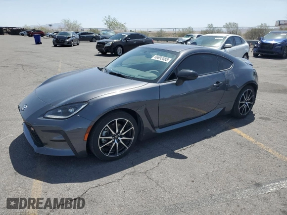 2023 Toyota 86 with VIN JF1ZNBB17P9750114, listed as a Copart auction lot 56693485 with 22,669 mi miles and Salvage title. Bid and sale history available at DreamBid. Image 1.