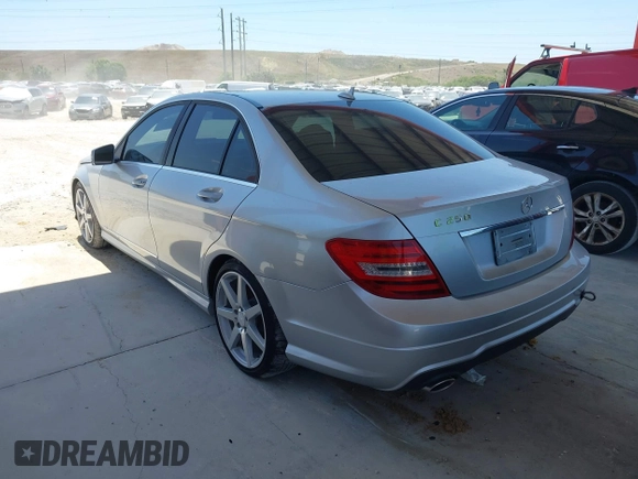 2012 Mercedes-Benz C-Class C 250 Sport with VIN WDDGF4HB4CR217826, listed as a IAAI auction lot 42081024 with 162,127 mi miles. Bid and sale history available at carsss.com. Image 3.