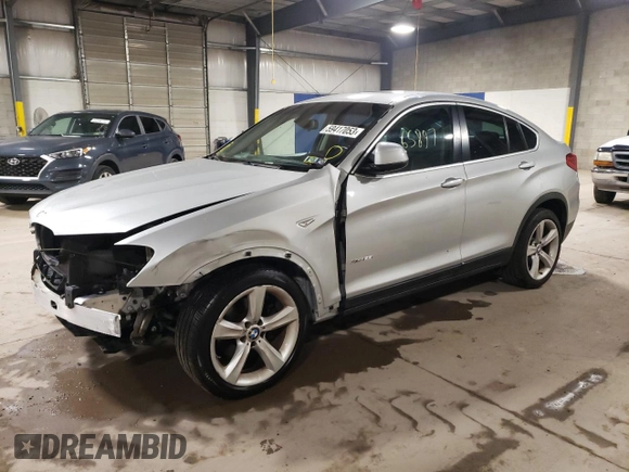 2017 BMW X4 xDrive28i with VIN 5UXXW3C3XH0T79782, listed as a Copart auction lot 59417053 with 65,897 mi miles. Bid and sale history available at carsss.com. Image 1.
