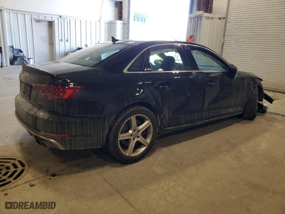 2018 Audi S4 Prestige with VIN WAUC4AF48JA094753, listed as a Copart auction lot 89370025 with 80,959 mi miles and Non Repairable. Bid and sale history available at carsss.com. Image 3.