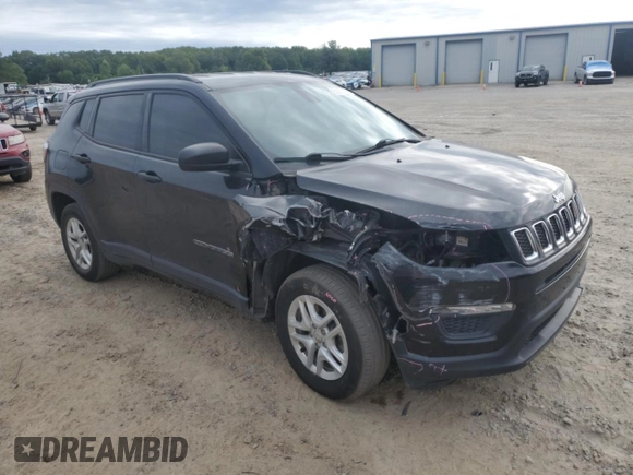 2018 Jeep Compass Sport с VIN 3C4NJCABXJT339373, выставлен на аукционе Copart как лот 58253255 с пробегом 75 222 миль миль и Списание • Salvage title. История ставок и продаж доступна на DreamBid. Изображение 4.