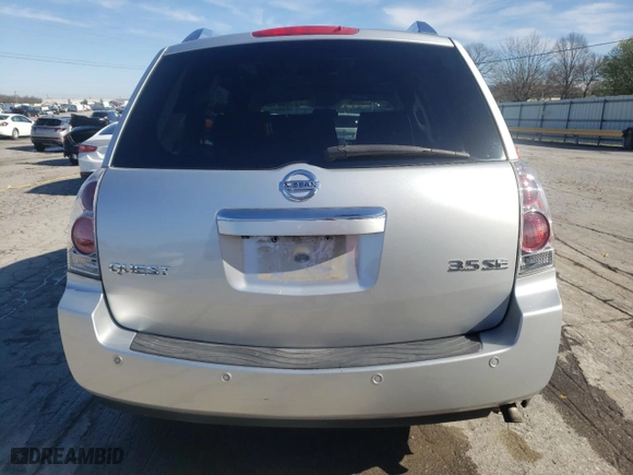 2009 Nissan Quest with VIN 5N1BV28U99N101708, listed as a Copart auction lot 50184975 with 0 mi miles and Salvage Title. Bid and sale history available at carsss.com. Image 6.