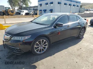 2015 Acura TLX Advance with VIN 19UUB3F70FA006953, listed as a Copart auction lot 65544585 with 92,016 mi miles and Salvage title. Bid and sale history available at DreamBid. Image 1.