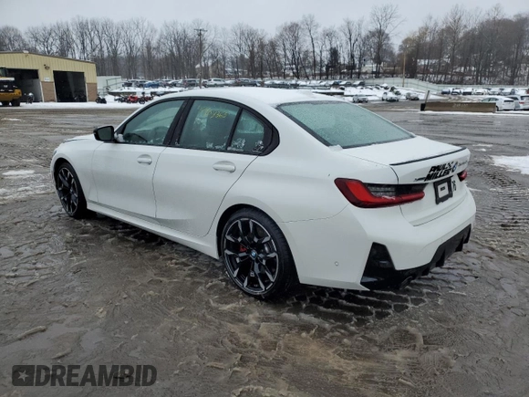 2025 BMW 3 Series 330i xDrive with VIN 3MW89CW00S8F08993, listed as a Copart auction lot 44703365 with 0 mi miles and Salvage Title. Bid and sale history available at carsss.com. Image 2.