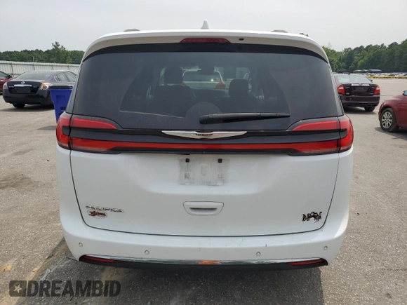 2021 Chrysler Pacifica Touring with VIN 2C4RC1FG5MR500434, listed as a Copart auction lot 59344135 with 45,091 mi miles and Salvage title. Bid and sale history available at DreamBid. Image 6.