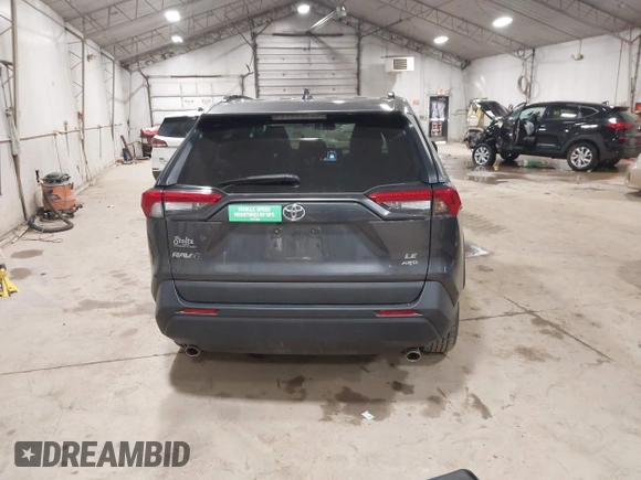 2019 Toyota RAV4 LE with VIN 2T3F1RFV4KC036501, listed as a IAAI auction lot 41849816 with 44,370 mi miles. Bid and sale history available at carsss.com. Image 16.