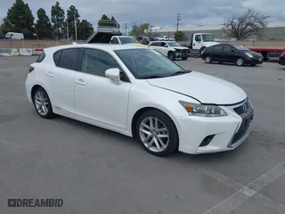 2015 Lexus CT 200h Hybrid with VIN JTHKD5BH7F2224522, listed as a IAAI auction lot 41870287 with 287,734 mi miles. Bid and sale history available at carsss.com. Image 1.