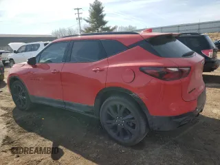 2021 Chevrolet Blazer RS with VIN 3GNKBKRS2MS579615, listed as a Copart auction lot 48913135 with 25,576 mi miles and Salvage title. Bid and sale history available at DreamBid. Image 2.