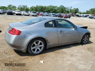 2007 Infiniti G35 with VIN JNKCV54E37M908008, listed as a Copart auction lot 61884814 with 170,267 mi miles and Salvage Title. Bid and sale history available at DreamBid. Image 3.