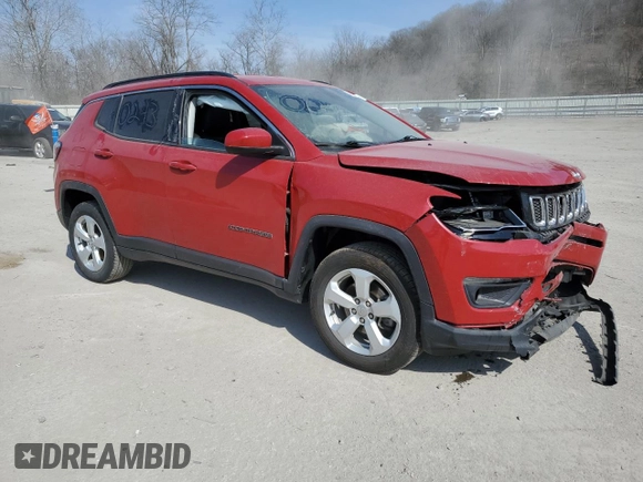 2020 Jeep Compass Latitude with VIN 3C4NJDBB6LT150324, listed as a Copart auction lot 49298845 with 44,160 mi miles and Salvage Title. Bid and sale history available at DreamBid. Image 4.